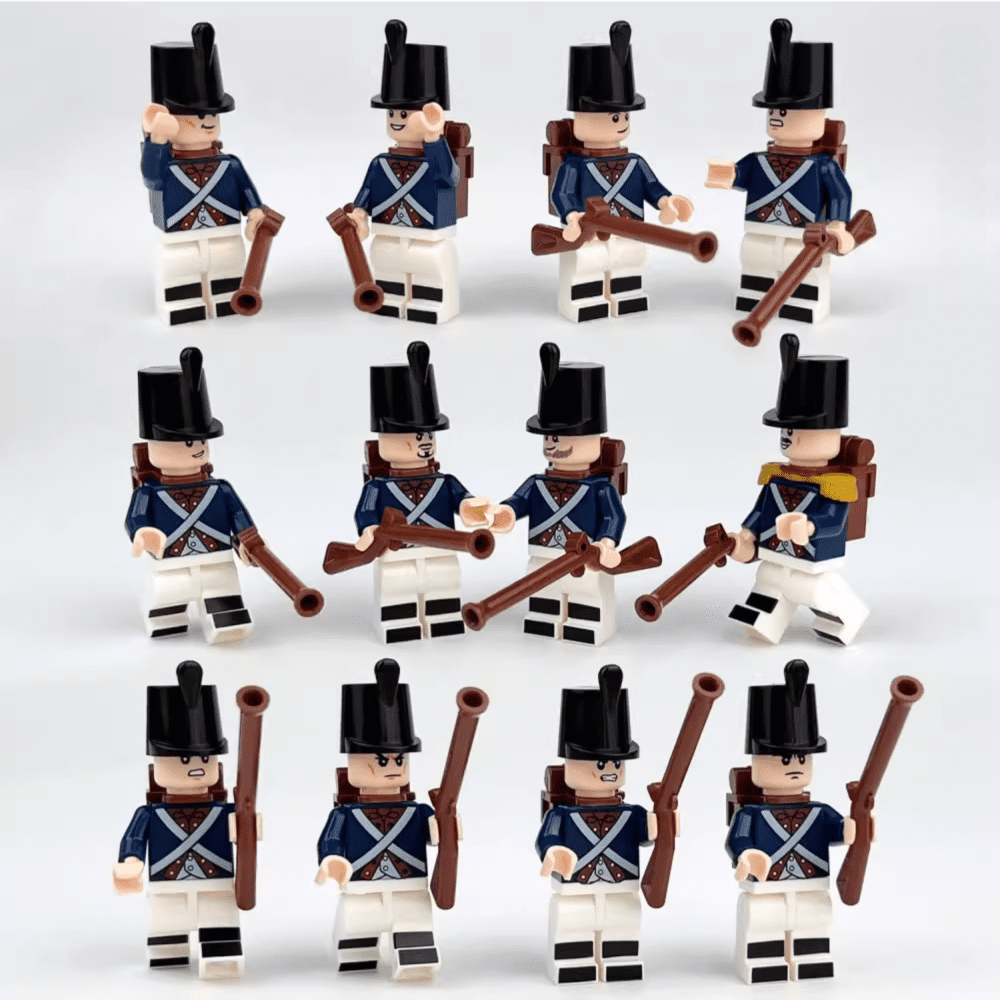 Napoleonic Wars French Musketeer Style 1 Minifigure Set