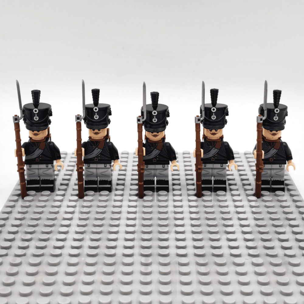 Napoleonic Wars Prussian Silesian Chasseur Minifigure Set of 5pcs