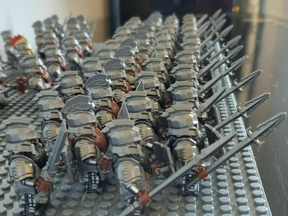 Lord the Rings Dwarves/Dwarf Erebor Dain II Ironfoot Minifigure Army Set 61pcs - Image 3