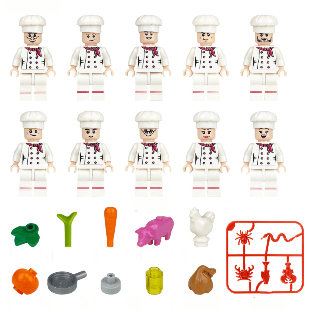 junior-chefs-cooking-team-minifigure-set-of-10pcs-with-foods-accessories