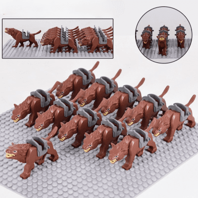 Lord of the Rings Brown Warg Mount Minifigure Set