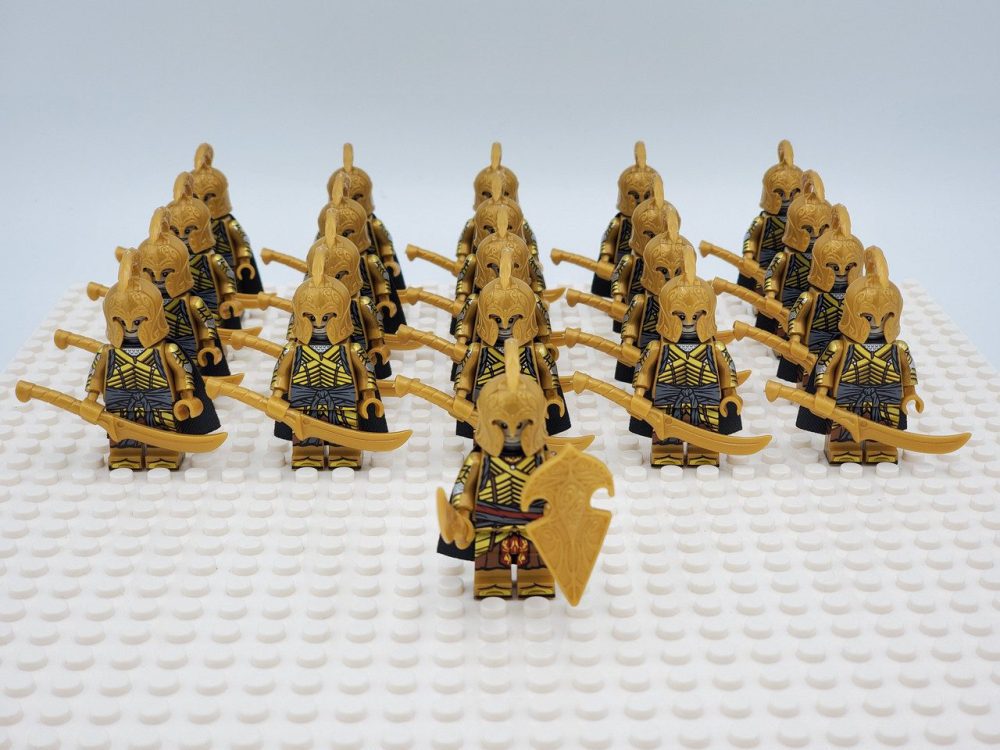 Lord the Rings Elves High Two-Hand Swords Minifigure Set 21pcs