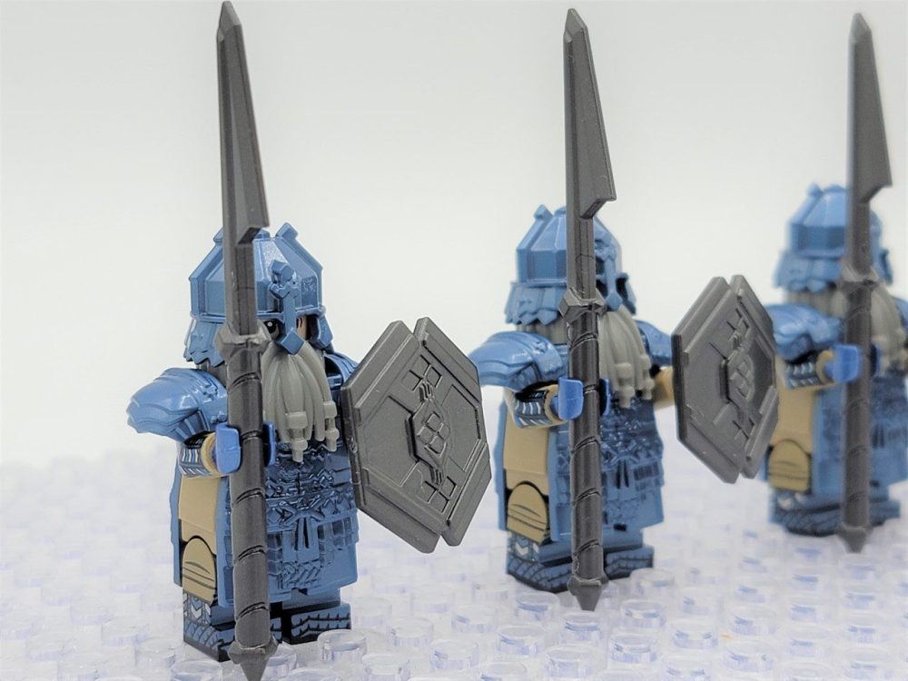 Lord the Rings Erebor Dwarves Cobalt Armour Minifigure Set 10pcs - Image 4