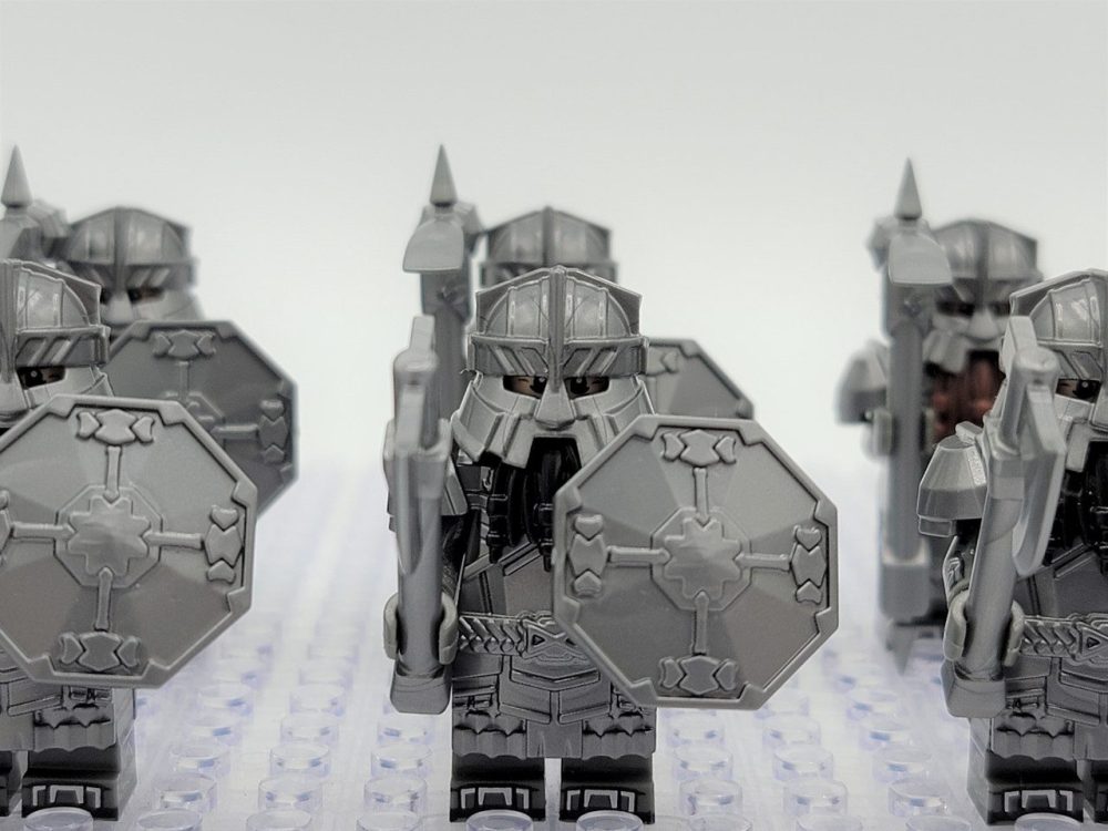 Lord the Rings Erebor Dwarves Silver Armour Minifigure Set 10pcs - Image 7