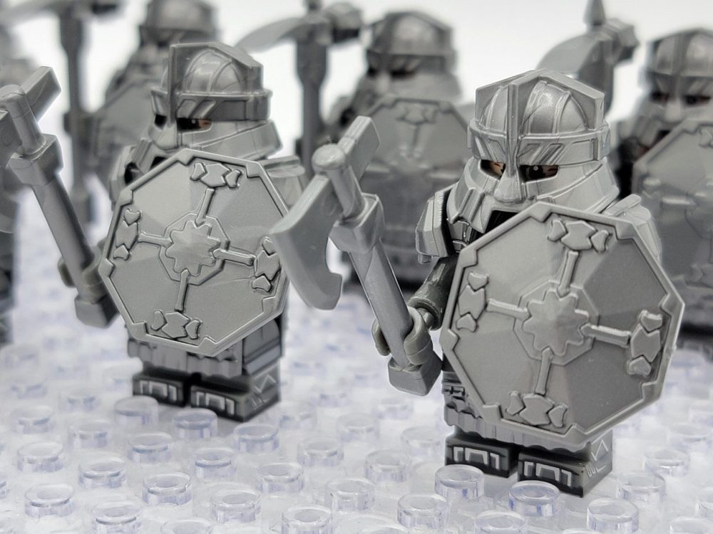 Lord the Rings Erebor Dwarves Silver Armour Minifigure Set 10pcs - Image 5