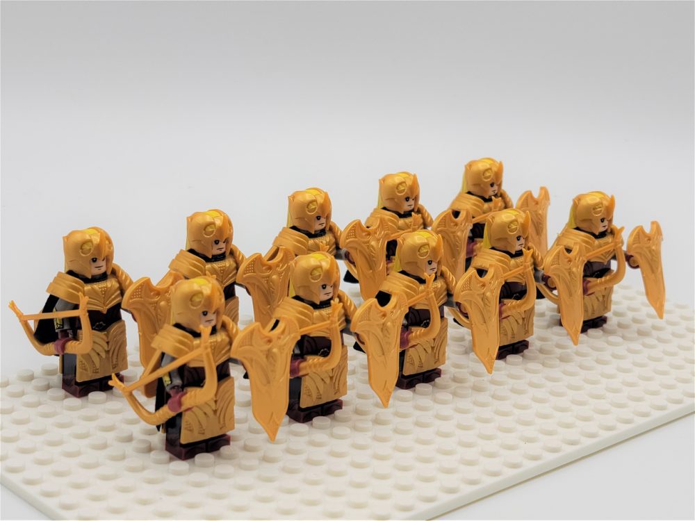 Lord the Rings Galadhrim Elves Bows Minifigure Set 10pcs - Image 2