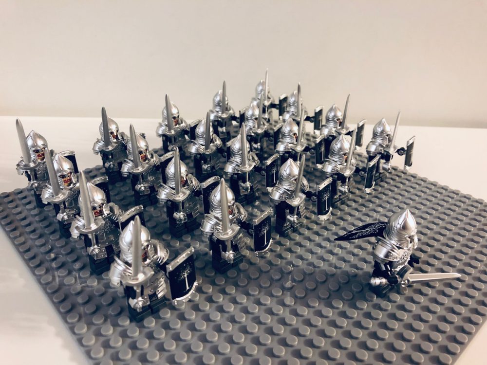 Lord the Rings Gondor Heavy Swords Minifigure Set 21pcs - Image 2