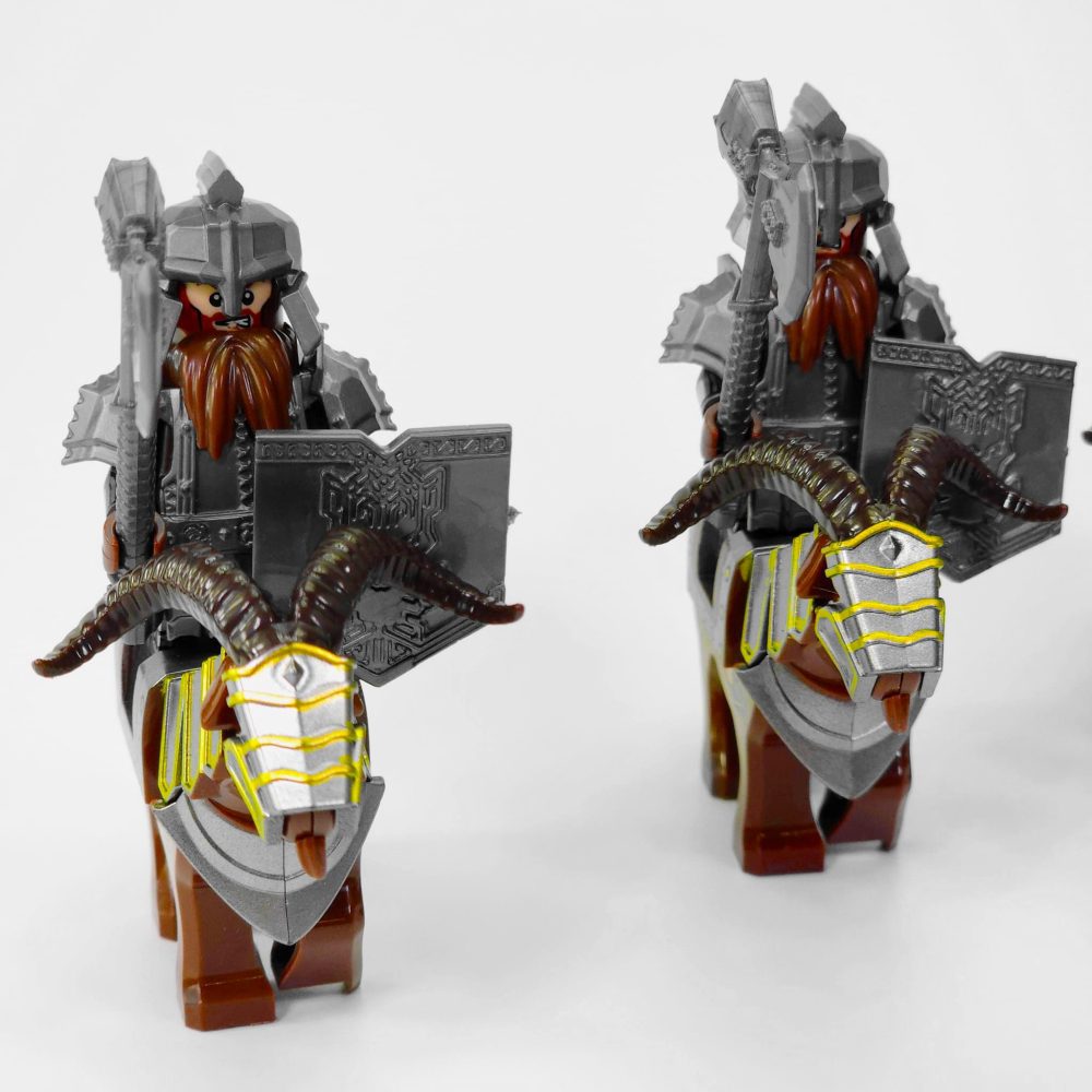 Lord the Rings Iron Hill Dwarves with Boars and Goat Mounts Minifigure Set 12pcs - Image 6