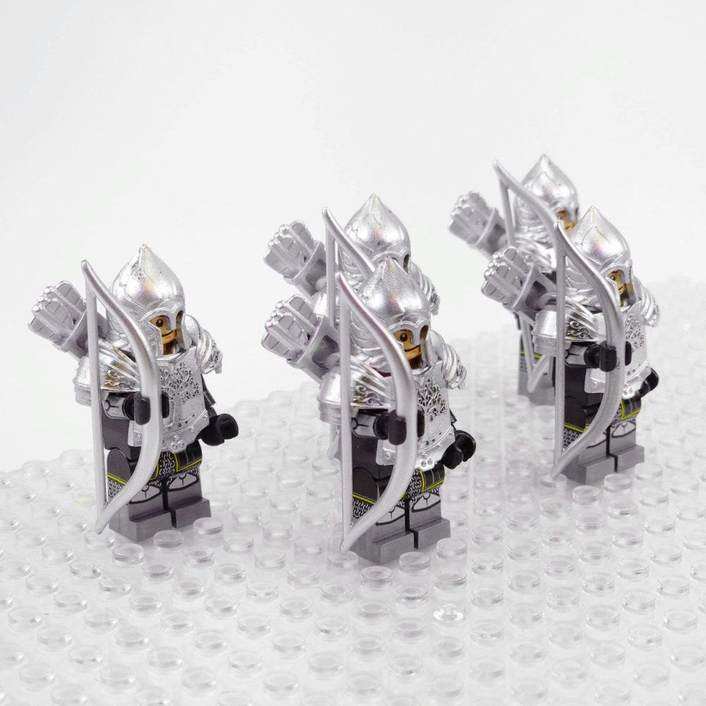 Lord the Rings Soldiers Gondor Bows Minifigures Set 5pcs - Image 3