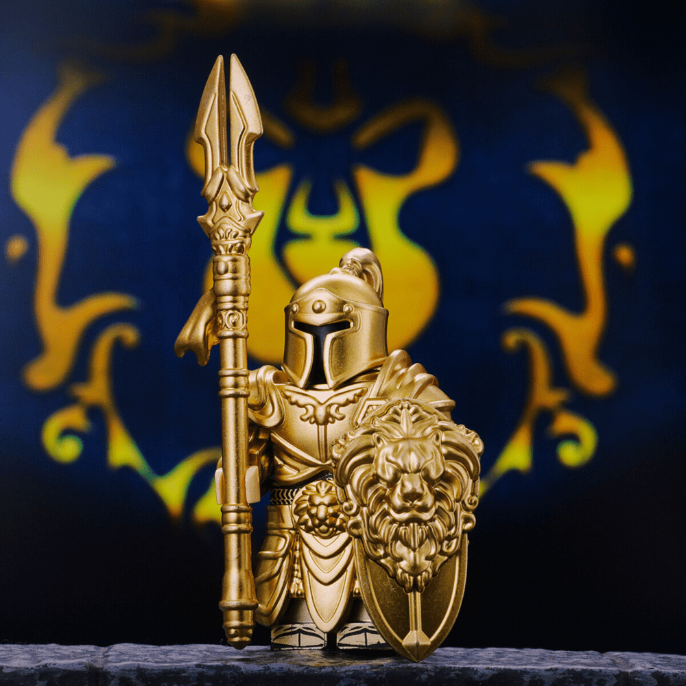world-of-warcraft-stormwind-city-guards-minifigure-set-with-warspear-of-valorous-lions-shield
