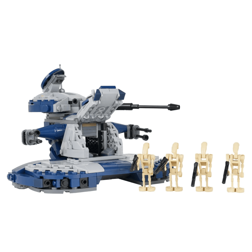 Star Wars Battle Droid Armored Assault Tank MOC Building Set - 398pcs (Blue) - Image 2