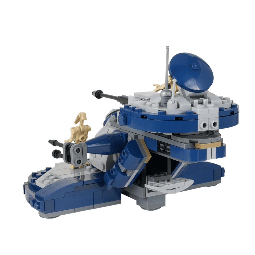 Star Wars Battle Droid Armored Assault Tank MOC Building Set - 398pcs (Blue) - Image 5