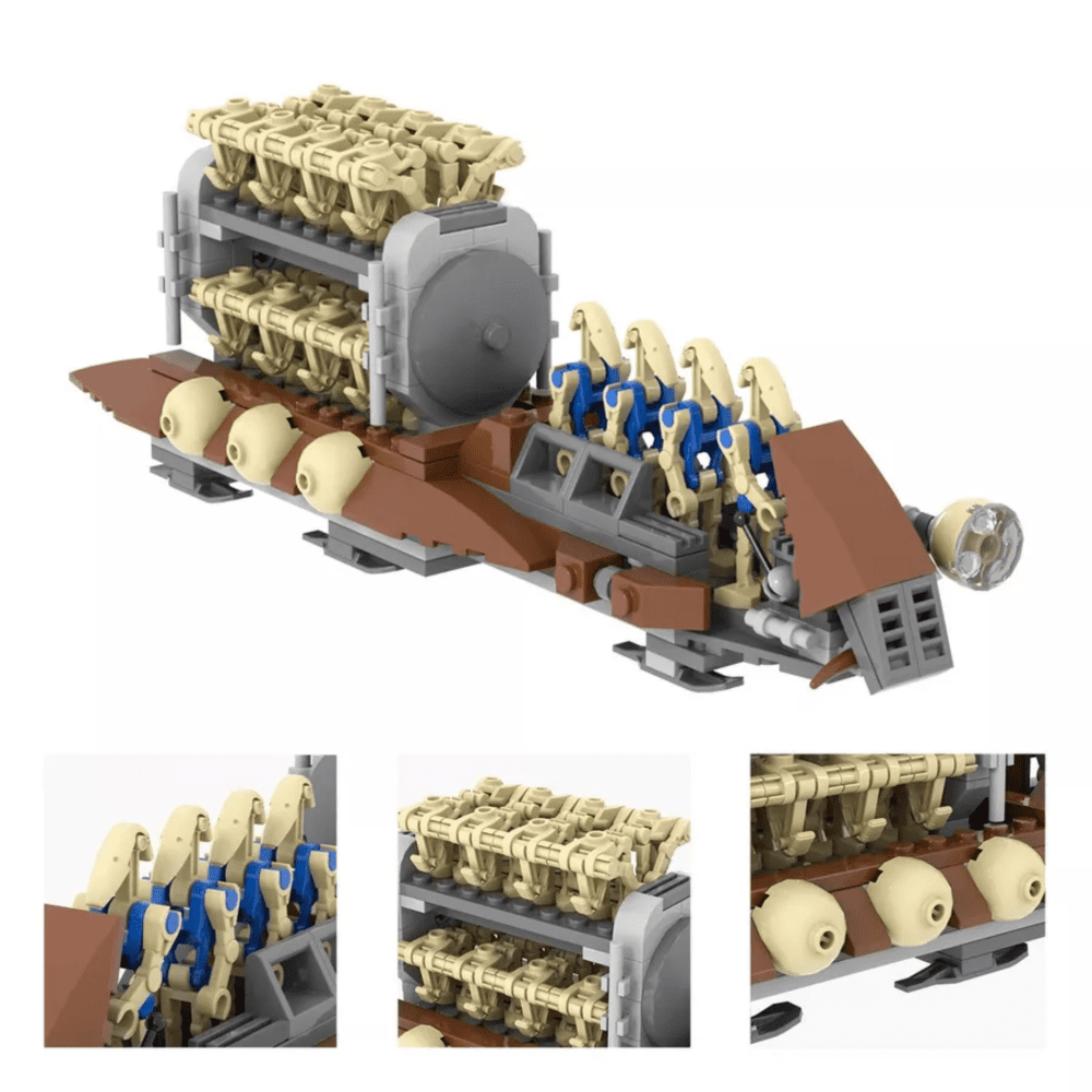 Star Wars B1 Battle Droid Transport 2.0 MOC Building Set – 169pcs - Image 5