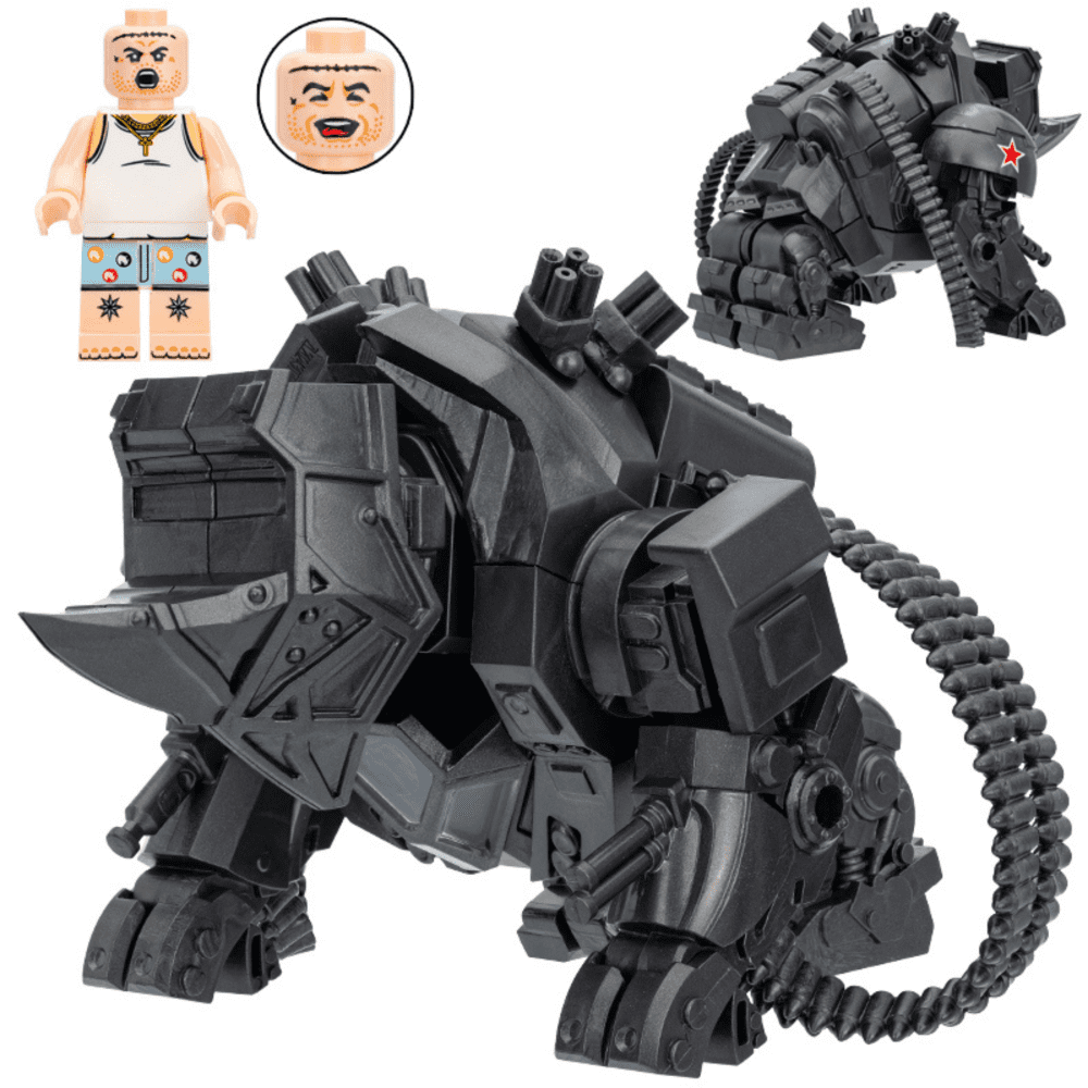 Spider-Man Rhino Mech Suit MOC Minifigure Set - Image 2