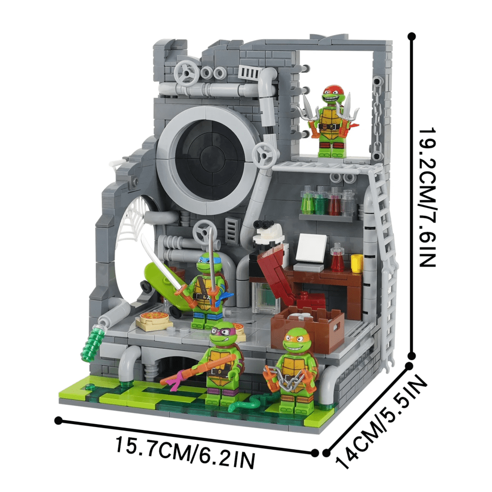 Teenage Mutant Ninja Turtles Sewer Lair MOC Set - Image 10